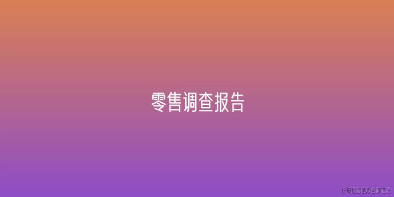 零售调查报告