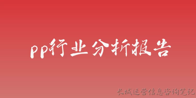 pp行业分析报告