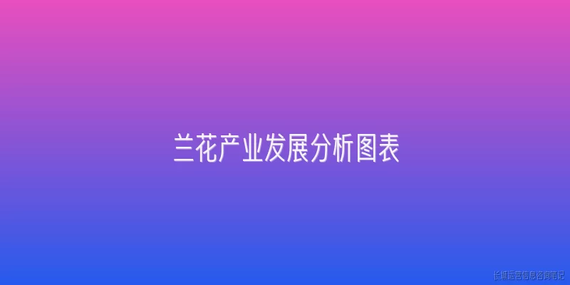 兰花产业发展分析图表