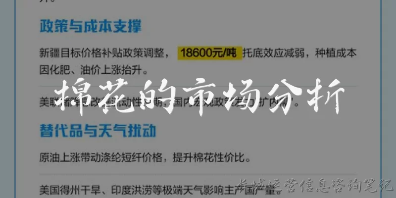棉花的市场分析:当前全球棉花市场的供需状况如何？