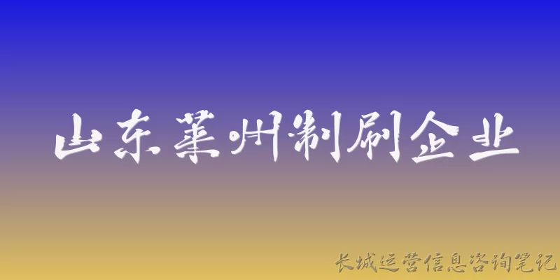 Shandong Laizhou Brush Manufacturing Enterprise