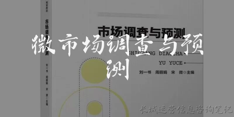 微市场调查与预测:什么是微市场调查与预测？